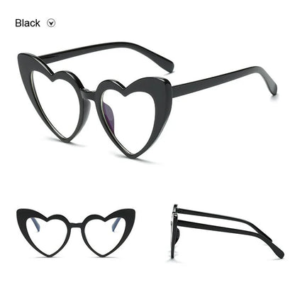 Vintage Heart-Shaped Cat Eye Sunglasses – UV400 Protection, Perfect Gift for Women