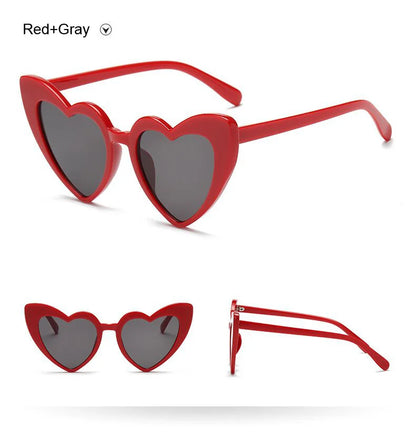 Vintage Heart-Shaped Cat Eye Sunglasses – UV400 Protection, Perfect Gift for Women