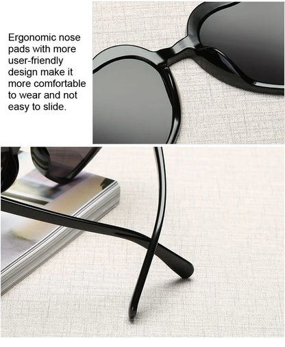 Vintage Heart-Shaped Cat Eye Sunglasses – UV400 Protection, Perfect Gift for Women