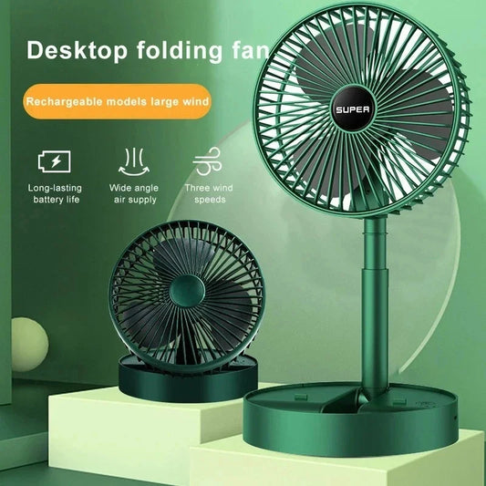 Portable Adjustable Mini Fan - USB Rechargeable