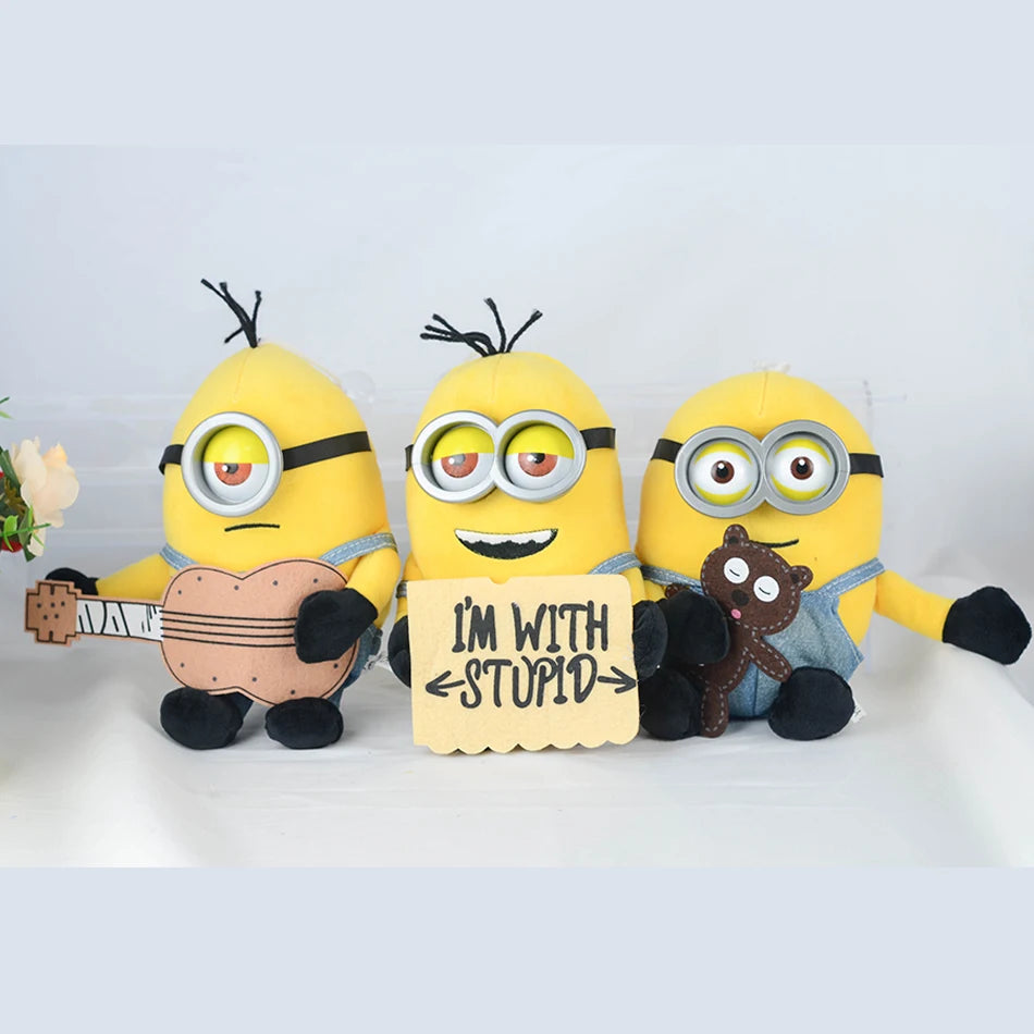 Cute Despicable Me Minions Yellow Plush Toy - Perfect Gift for Movie and TV Fans 🌟