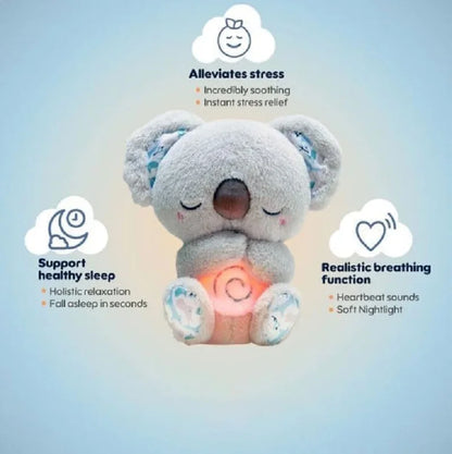 Calming Koala Sleep Toy: Soothing Plush with Lights for Kids and Babies