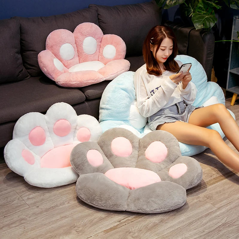 70cm Kawaii Bear Paw Plush Cushion - Soft, Cute Animal Foot Pillow for Home Decor and Gifts