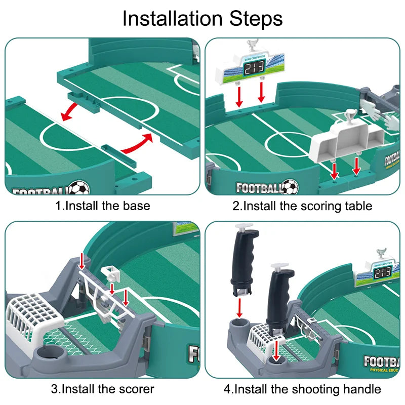 Interactive 2-in-1 Soccer and Hockey Tabletop Game - Perfect Family Gift!