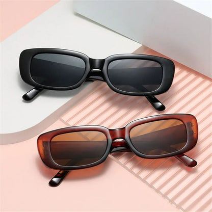 Retro UV400 Protection Rectangle Sunglasses