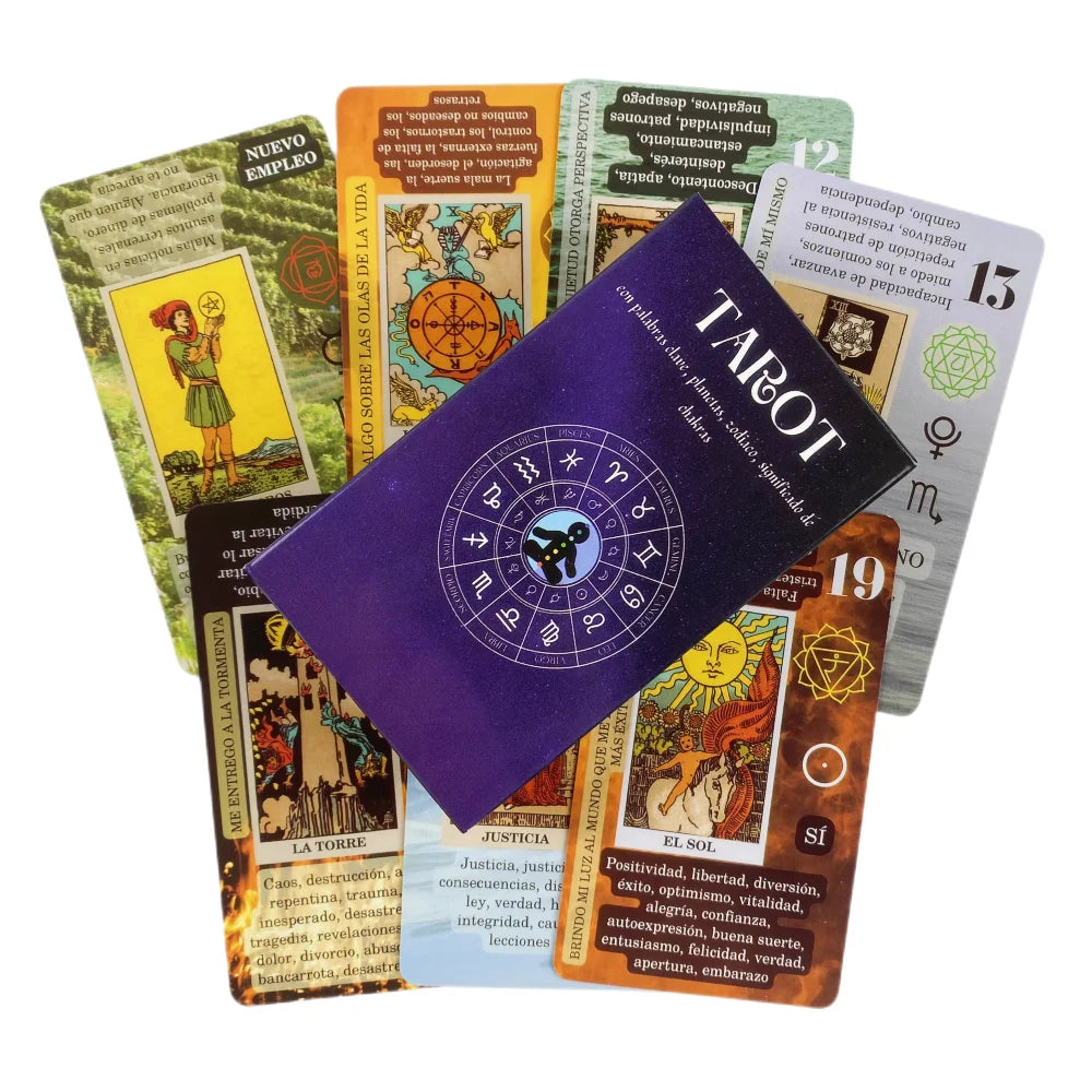 Meaning On Cards Spanish English Tarot Deck - Reversed Keywords ~ Adventure Time Board Game