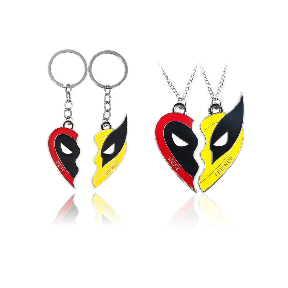 Exquisite Friendship: Movie Deadpool and Wolverine Keychain Pendant