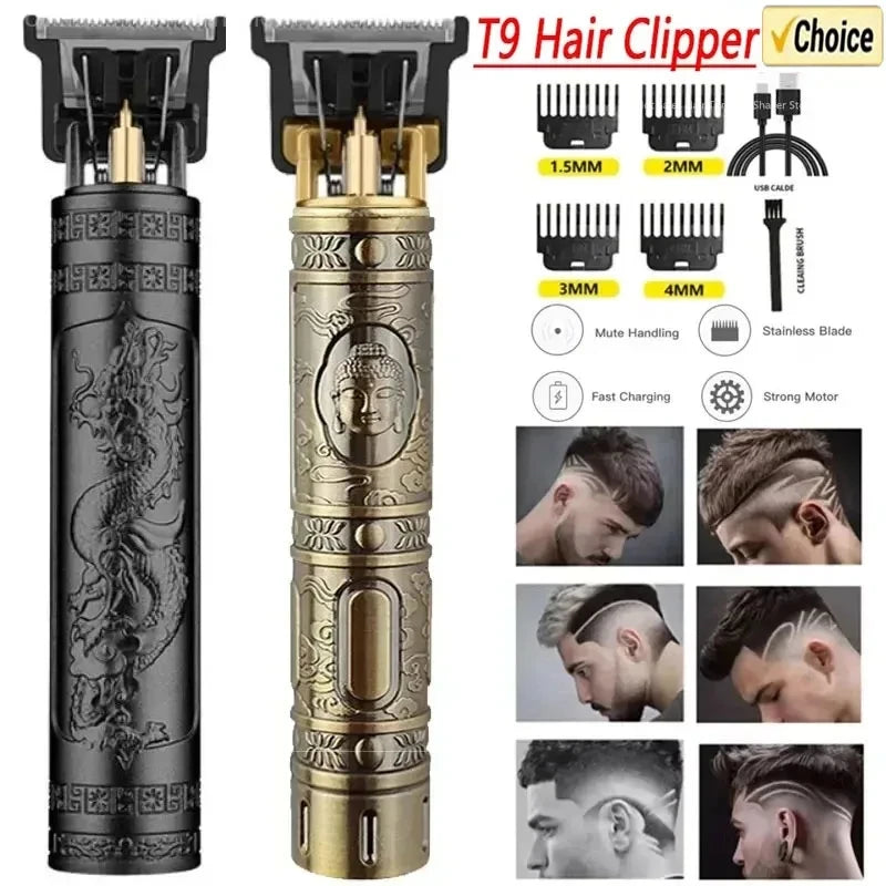 Electric Hair Clipper and Trimmer for Men: Perfect for haircuts, beard shaving, and body hair trimming.