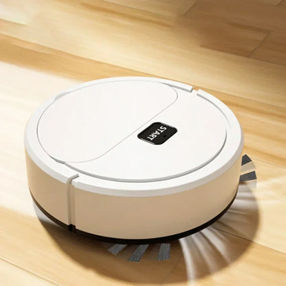 Portable 3-in-1 Robotic Vacuum Cleaner - USB Rechargeable Wet and Dry Floor Sweeper