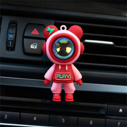 Funny Astronaut Car Aromatherapy Clip Air Freshener - Cute Cartoon Car Perfume Ornament