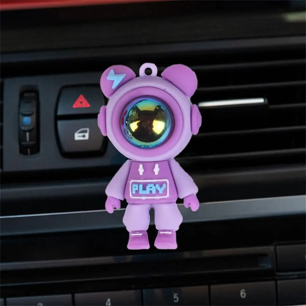 Funny Astronaut Car Aromatherapy Clip Air Freshener - Cute Cartoon Car Perfume Ornament