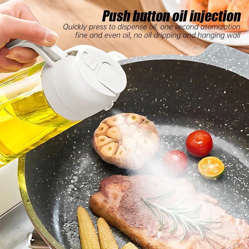 2-in-1 Oil Sprayer Bottle 500ml, for Cooking and BBQ