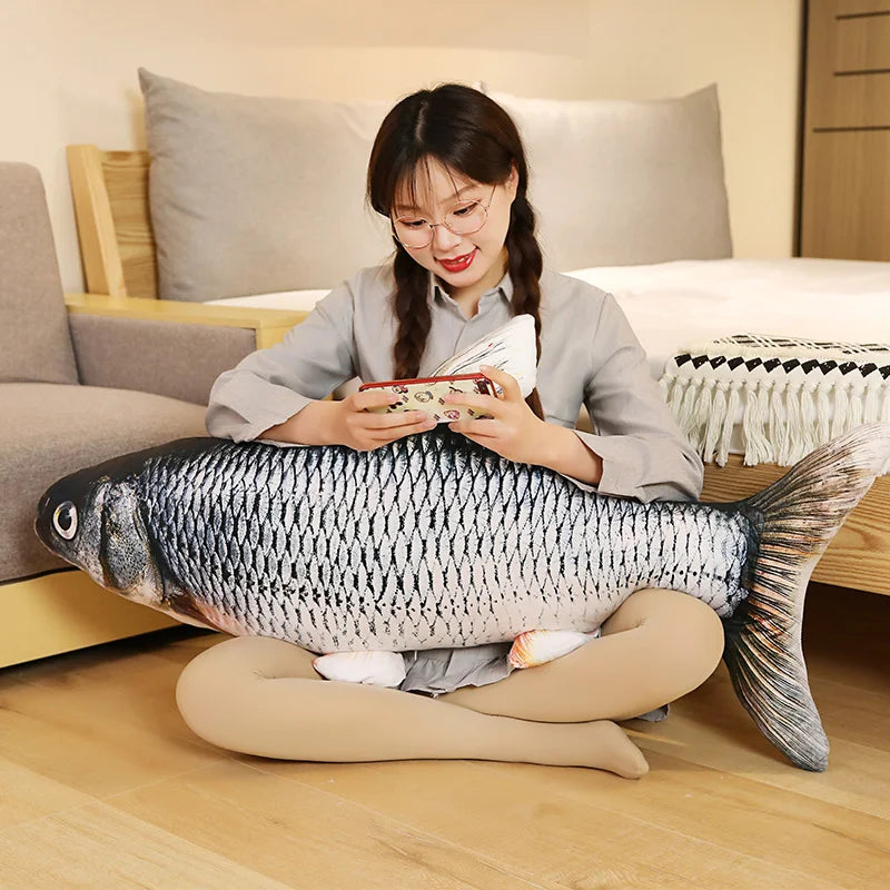 3D Goldfish Plush Toy - Soft Carp Pillow, 40/60cm