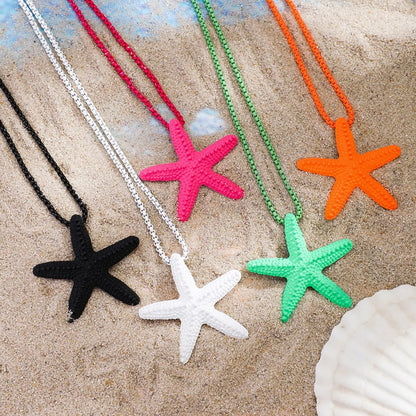 Extravagant Starfish Set Choker Necklace and Earrings Set