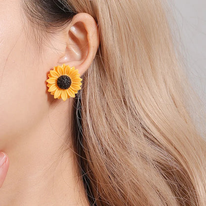 Exquisite Sunflower Set Statement Jewelry for Women