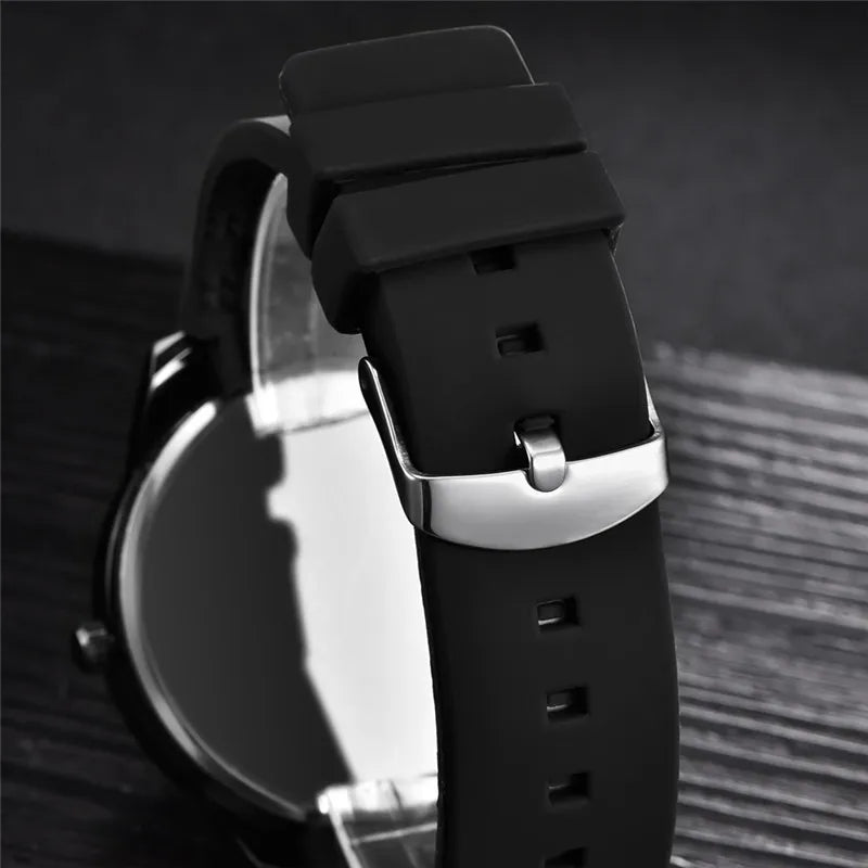 Men's Fashion Quartz Watches with Rubber Band – Affordable Designer Style