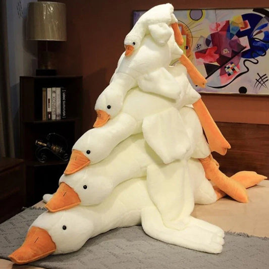 Soft Giant Goose Plush Toy - Cuddly Stuffed Animal Pillow, Perfect Birthday Gift for Kids