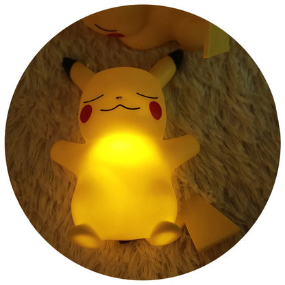 Pikachu Night Light Anime Figure - 12cm Cute Bedside Lamp