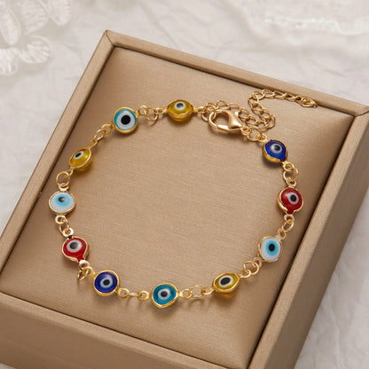 Lucky Evil Eye Brilliance: Colourful Good Luck Bracelet