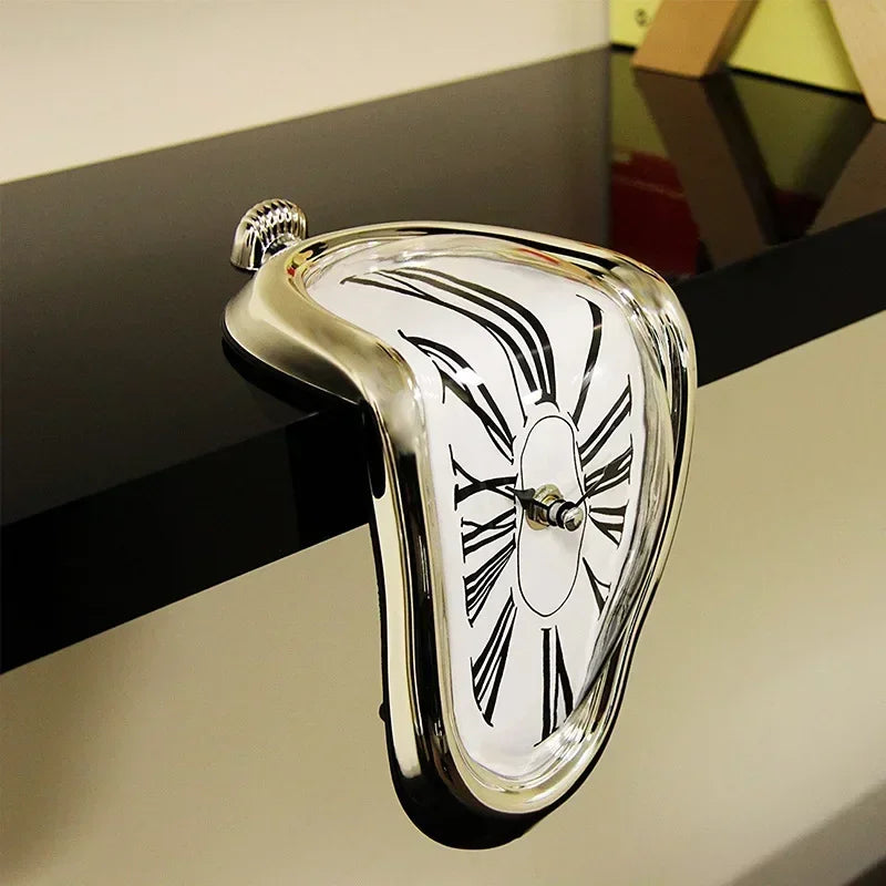 New Surreal Melting Wall Clock - Salvador Dali Style Home and Garden Decor