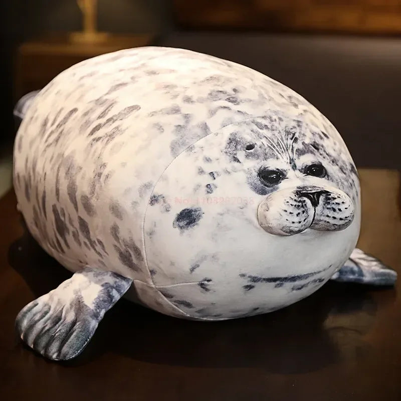 Plush Fat Seal Toy - Soft Stuffed Animal and Cozy Pillow | Cute Sea Lion Doll, Perfect Christmas Gift