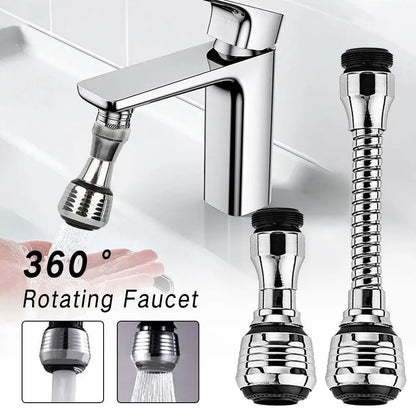 360° Adjustable Dual-Mode Water-Saving Faucet Sprayer