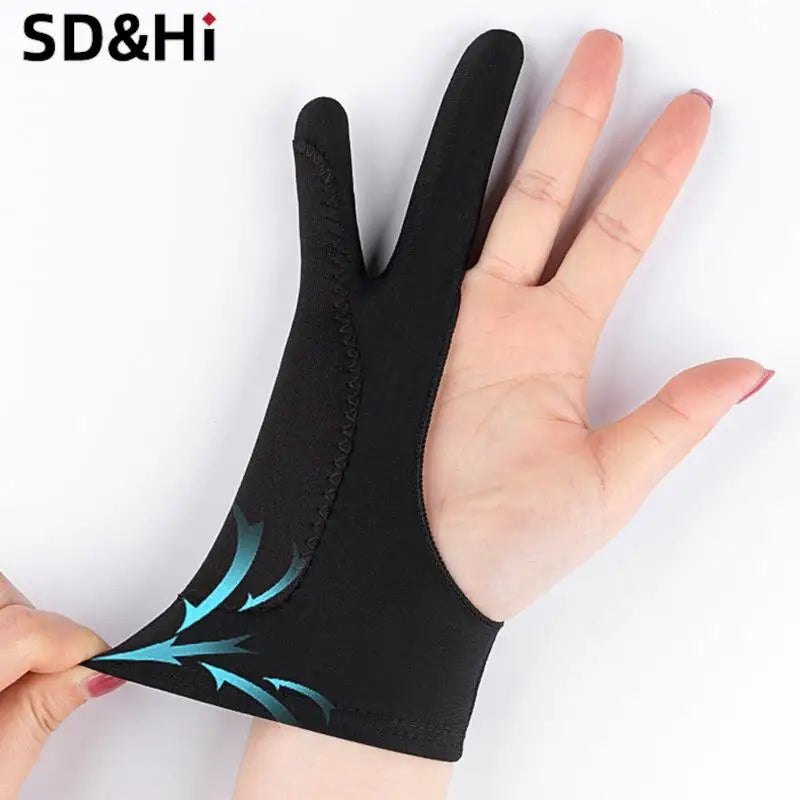 Two Finger Anti-Touch Drawing Glove for Tablets and Digital Art