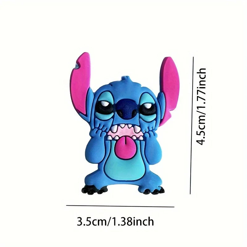 8PCS Stitch Cartoon Shoe Charms - Cute Detachable Decorative Accessories