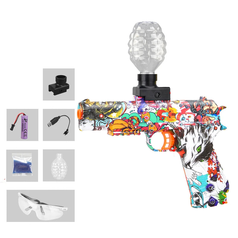 3.7v electric gel ball toy gun Summer outdoor parent-child team interaction Multiple skin options available