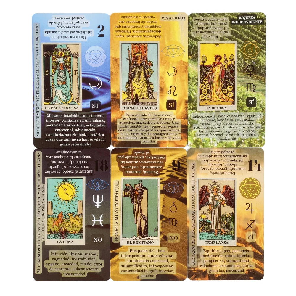 Meaning On Cards Spanish English Tarot Deck - Reversed Keywords ~ Adventure Time Board Game