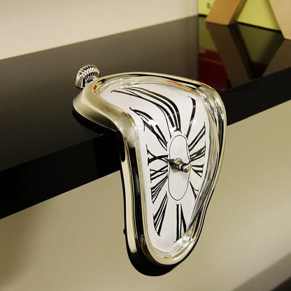 New Surreal Melting Wall Clock - Salvador Dali Style Home and Garden Decor