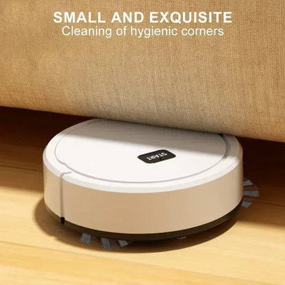 Portable 3-in-1 Robotic Vacuum Cleaner - USB Rechargeable Wet and Dry Floor Sweeper