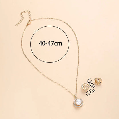 Obega Gold Sea Shell Pearl Jewellery Set: Elegance Redefined