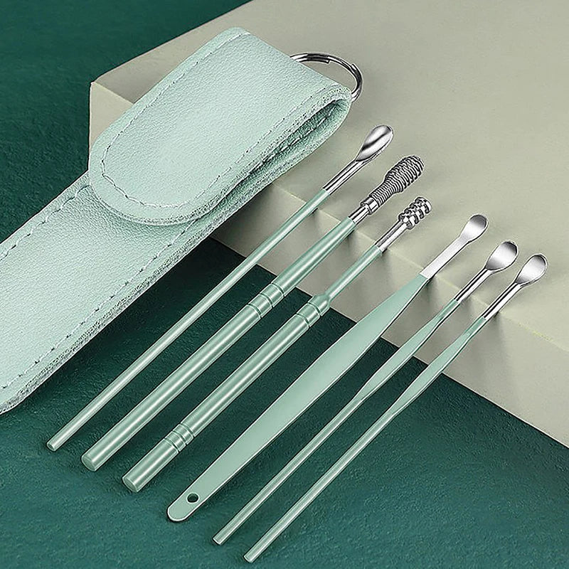 Ear Cleaner Set - Safe and Effective Wax Removal Tools (6PCS)