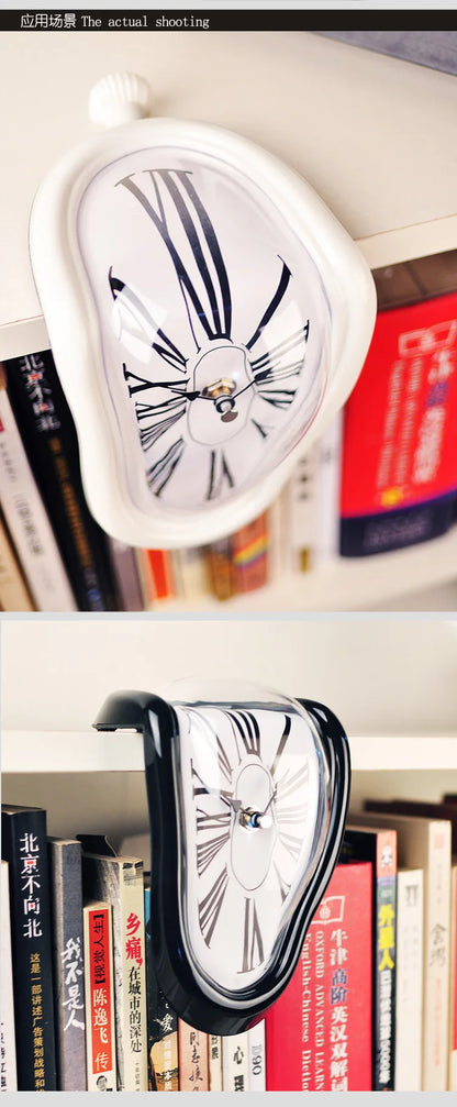 New Surreal Melting Wall Clock - Salvador Dali Style Home and Garden Decor